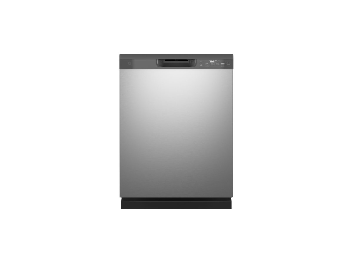 GE Dishwasher with Front Controls in Stainless Steel - GDF535PSRSS