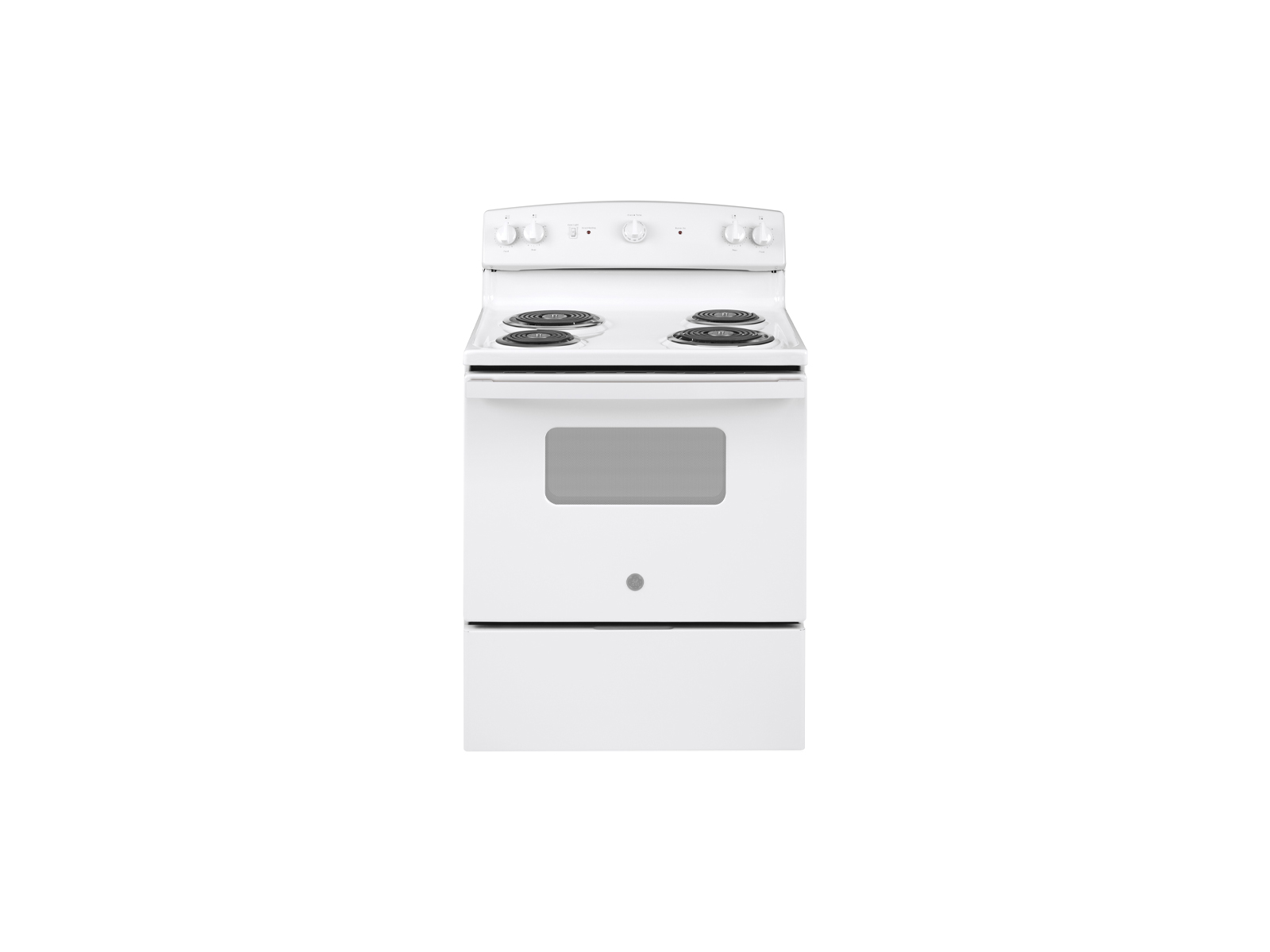 GE 30" Free Standing Electric Range in White - JBS160DMWW