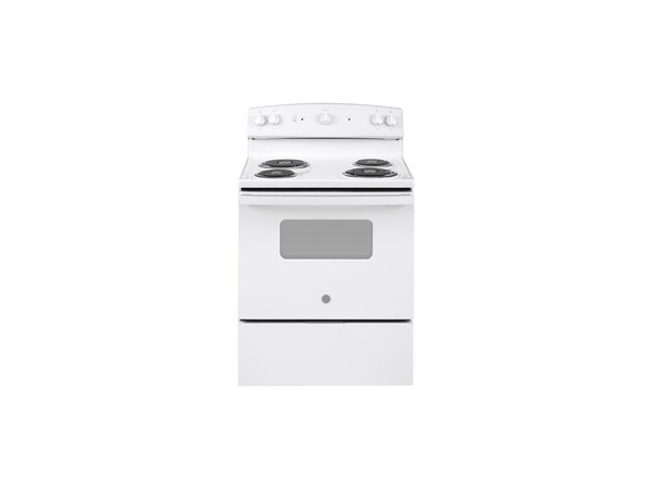 GE 30" Free Standing Electric Range in White - JBS160DMWW - Image 1