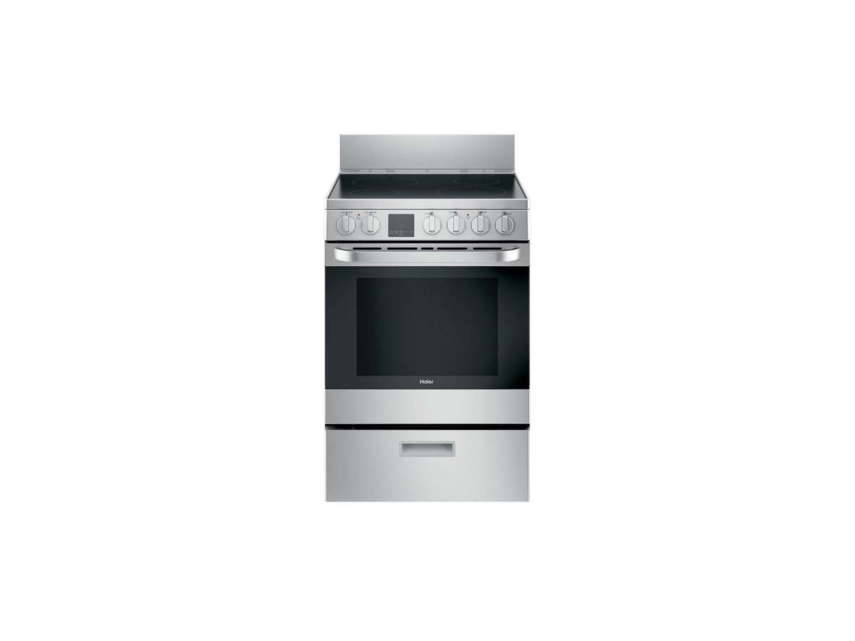 Haier 24" Electric Range in Stainless Steel - QAS740RMSS