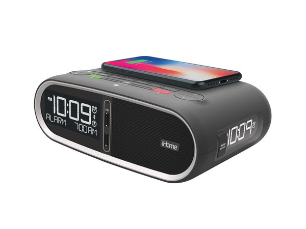 IHome Triple Display QI, Bluetooth and NFC Alarm Clock - HWL83B - Image 1