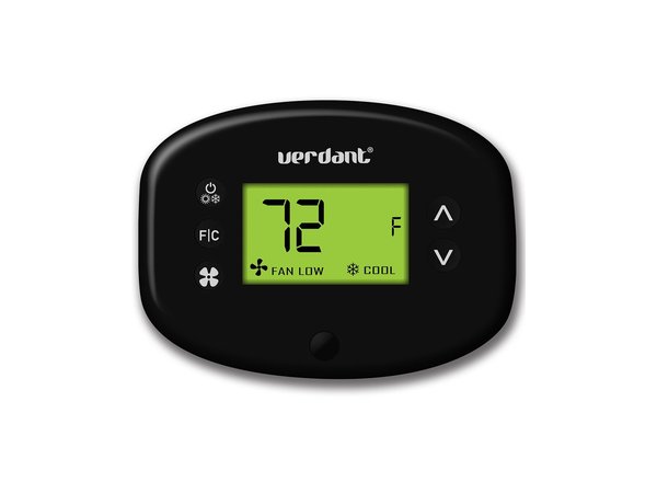 Verdant ZX Wireless EMS Thermostat Kit with built-in Occupancy Sensor in Black - VX-TW-KT-B - Image 1