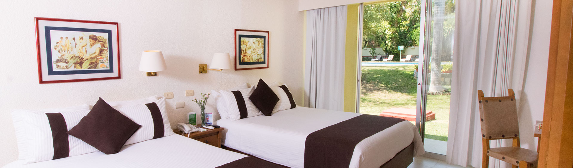 Master suite con dos camas