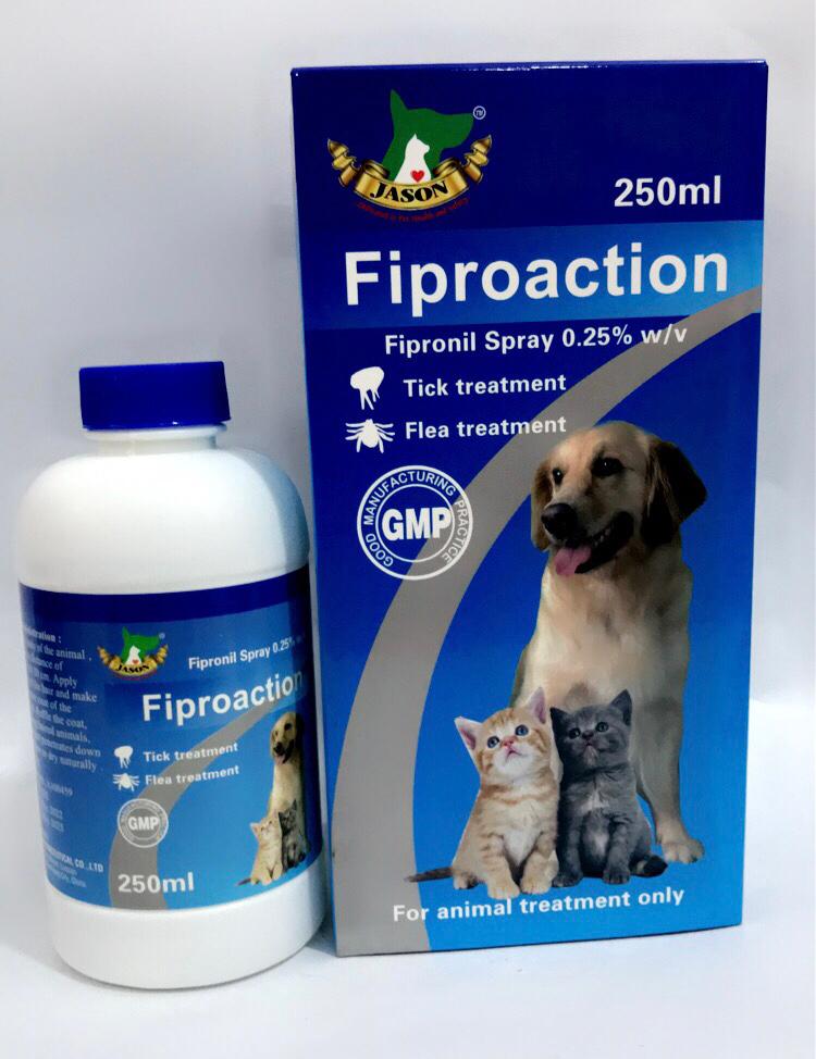 250ml Fiproaction tick and flea spray home remedy for dogs and cats