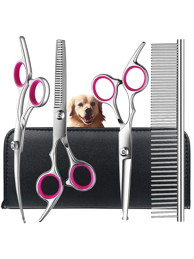 Pet trimming set, professional grooming kit for dogs and cats