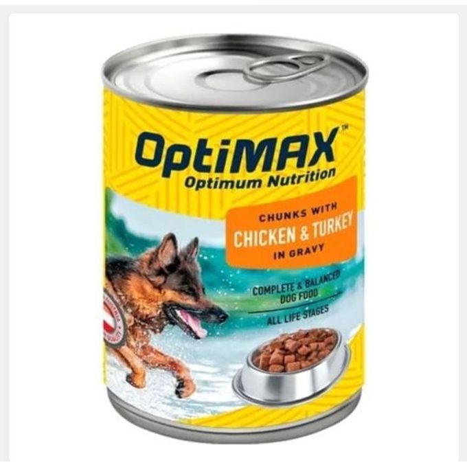 Unit Optimax Optimum Nutritional  Chunk Beef and Liver Canned Food