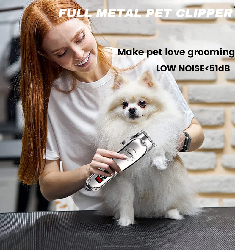 Professional Dog hair clipper rechargeable pet shaver