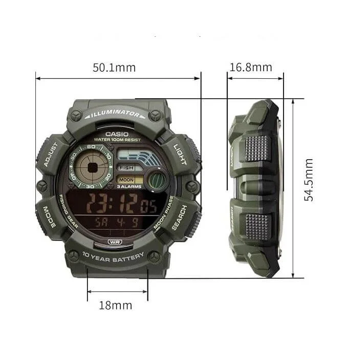 CASIO WS-1500H-3BVDF original  vue 5