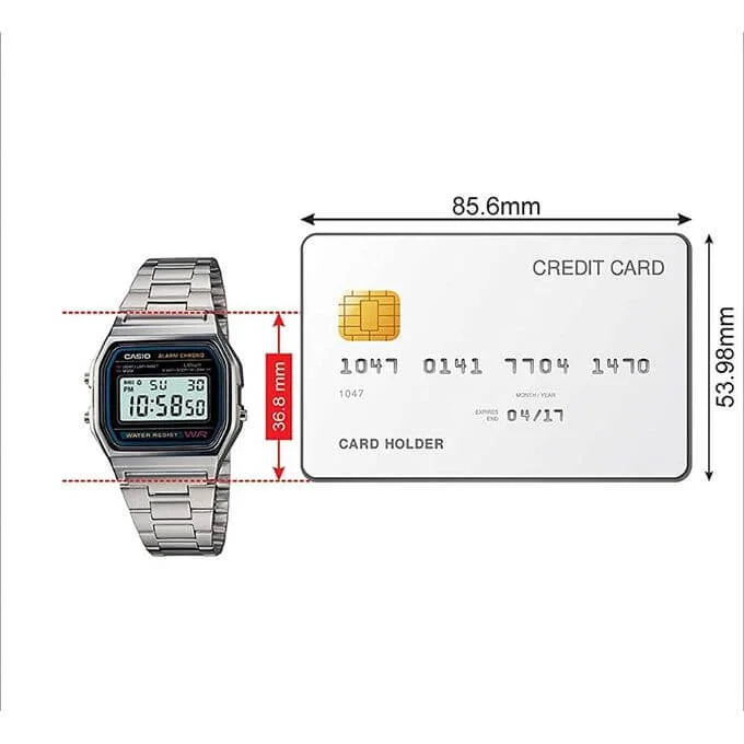 CASIO A158WA-1DF vue 3