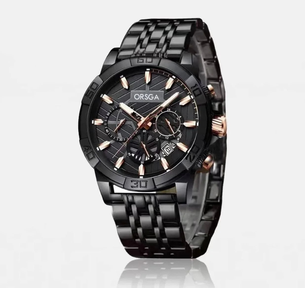 ORSGA Chronographe Analogique - Bracelet Acier