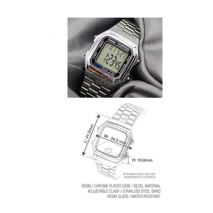 CASIO A178W-1ADF original  vue 3