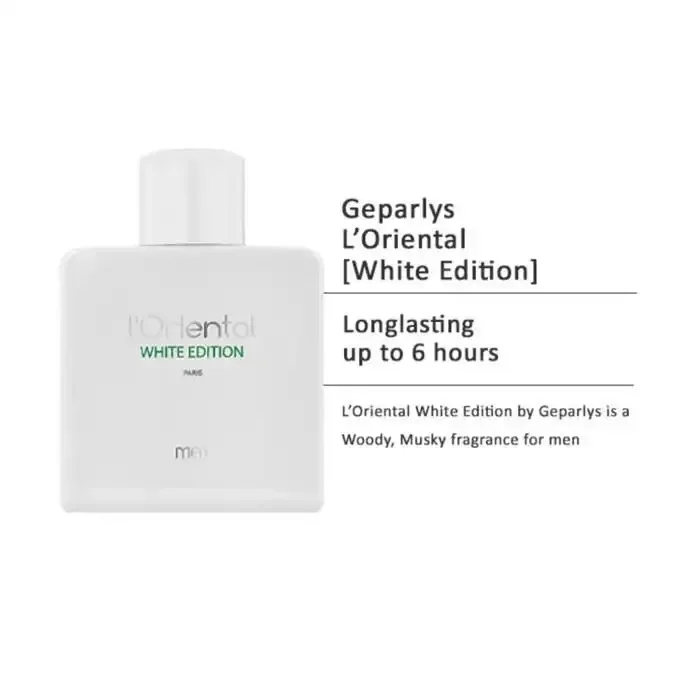 L’Oriental White Edition Geparlys Parfum Homme 100ml vue 3