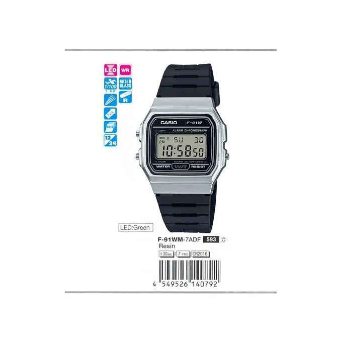 CASIO F-91WM-7ADF original  vue 5