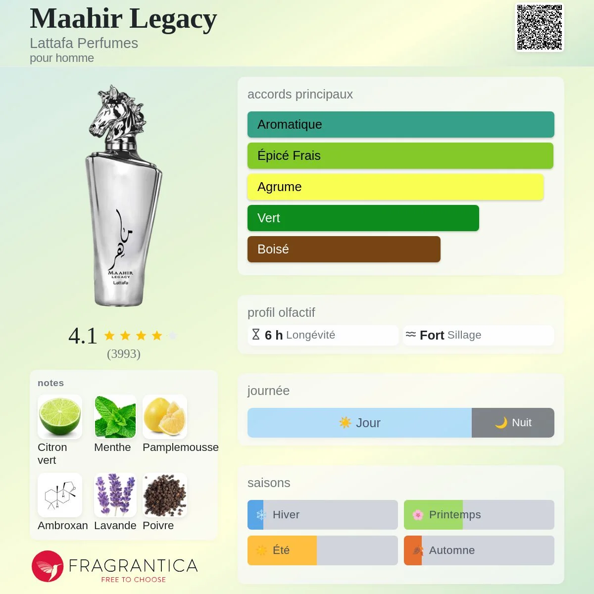 MAAHIR LEGACY EAU DE PARFUM  - 100ml vue 2