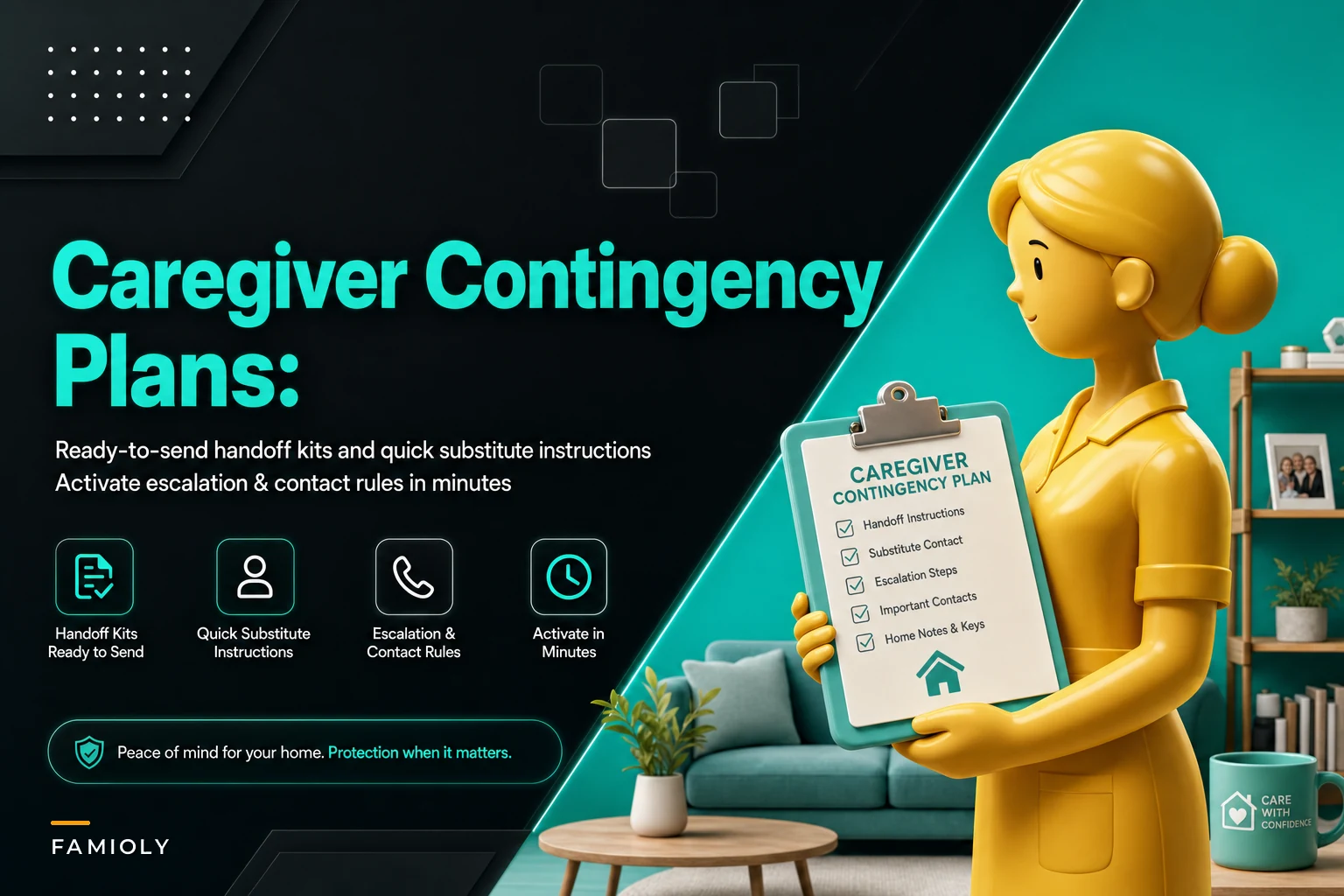 Contingency Plans for Caregiver Absence: Ready-to-Send Handoff Kits and Minute-to-Activate Instructions