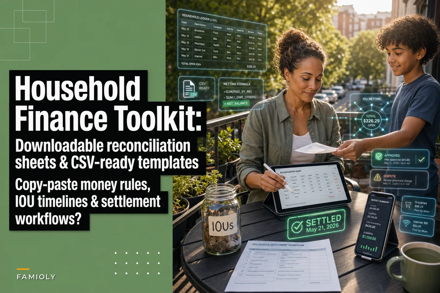 Household Finance Operational Toolkit: Downloadable Reconciliation Sheets, Copy‑Paste Money Rules, and Reimbursement Workflows