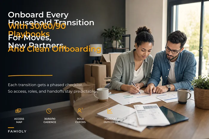 Onboarding and lifecycle events OS: 30/60/90 playbooks for moving in, new partners, and offboarding