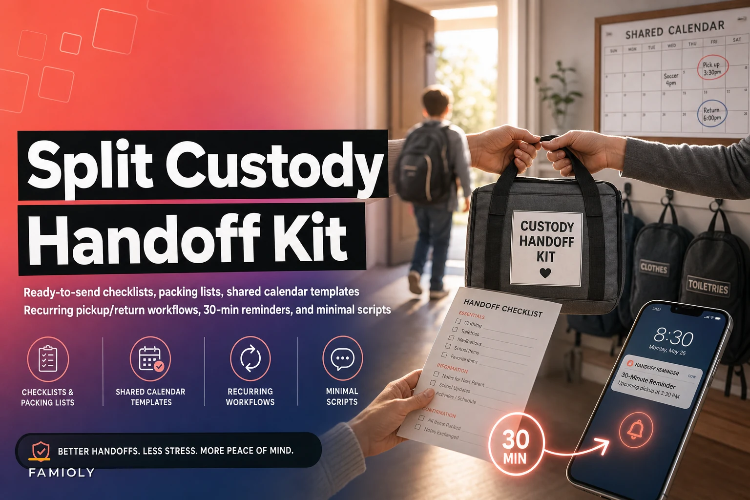 Split Custody Handoff Kit: Checklists, Recurring Workflows, and Minimum Communication Scripts
