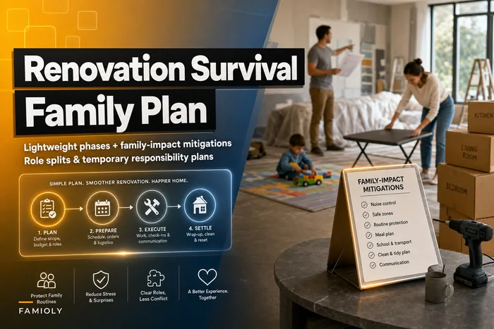 Stop renovations from derailing family life: a lightweight project plan with family‑impact mitigations