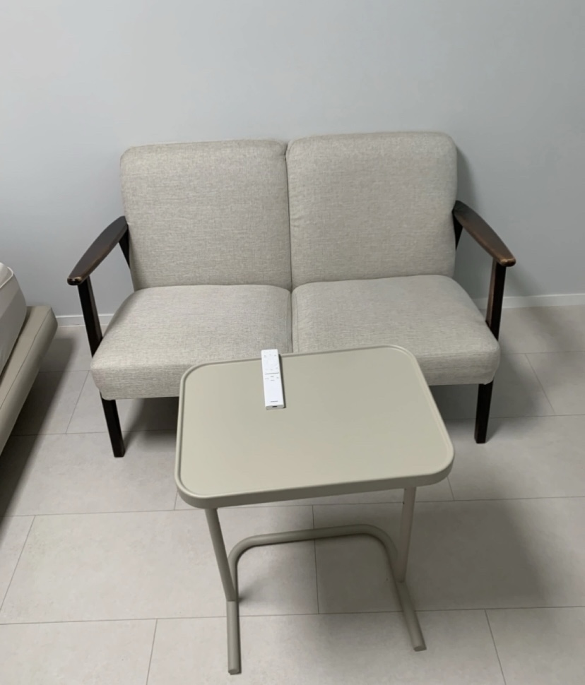 한샘 2인 쇼파 + 이케아 보조테이블 - 1