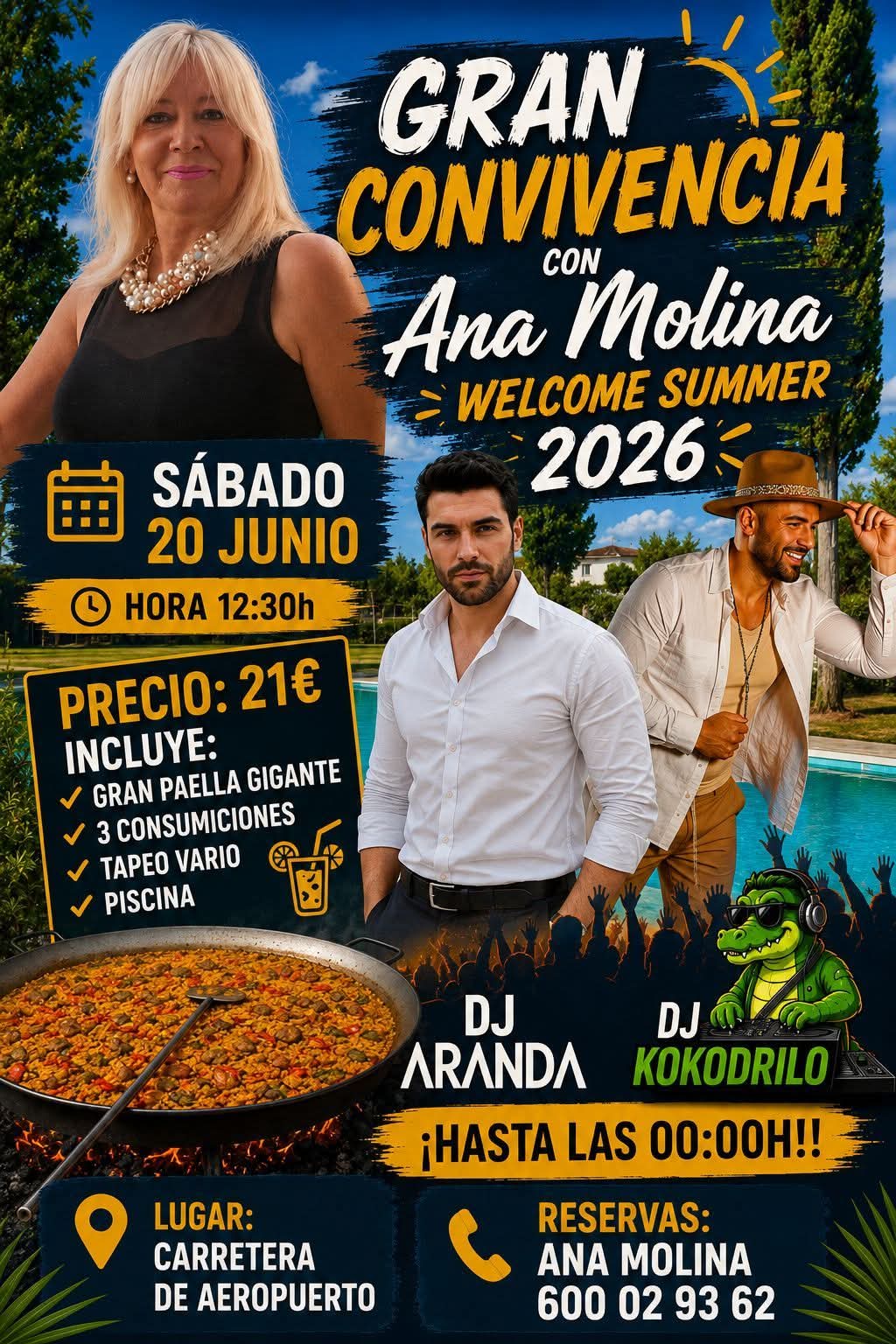 Gran Convivencia Welcome Summer 2026 con Ana Molina