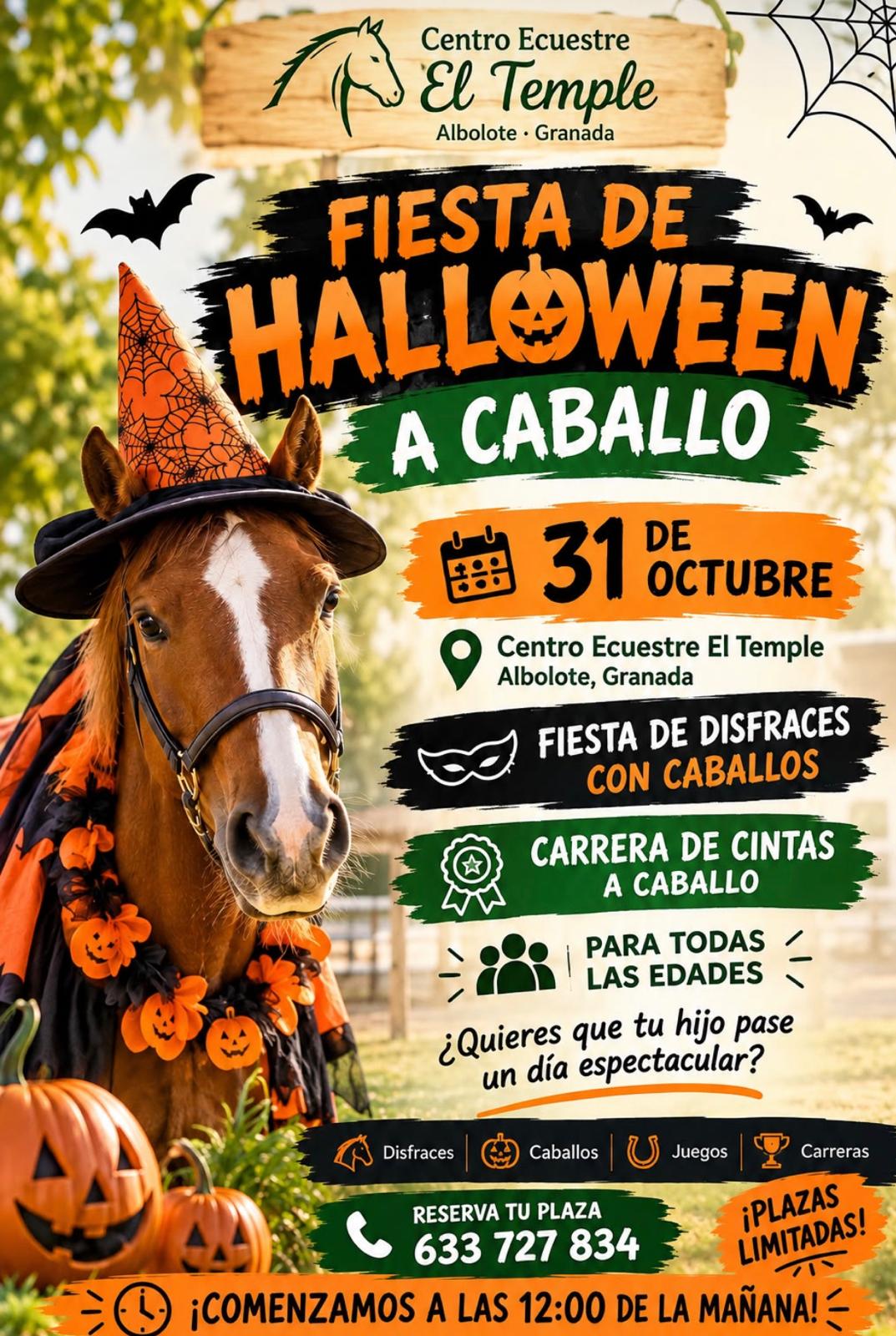 Fiesta de Halloween a caballo