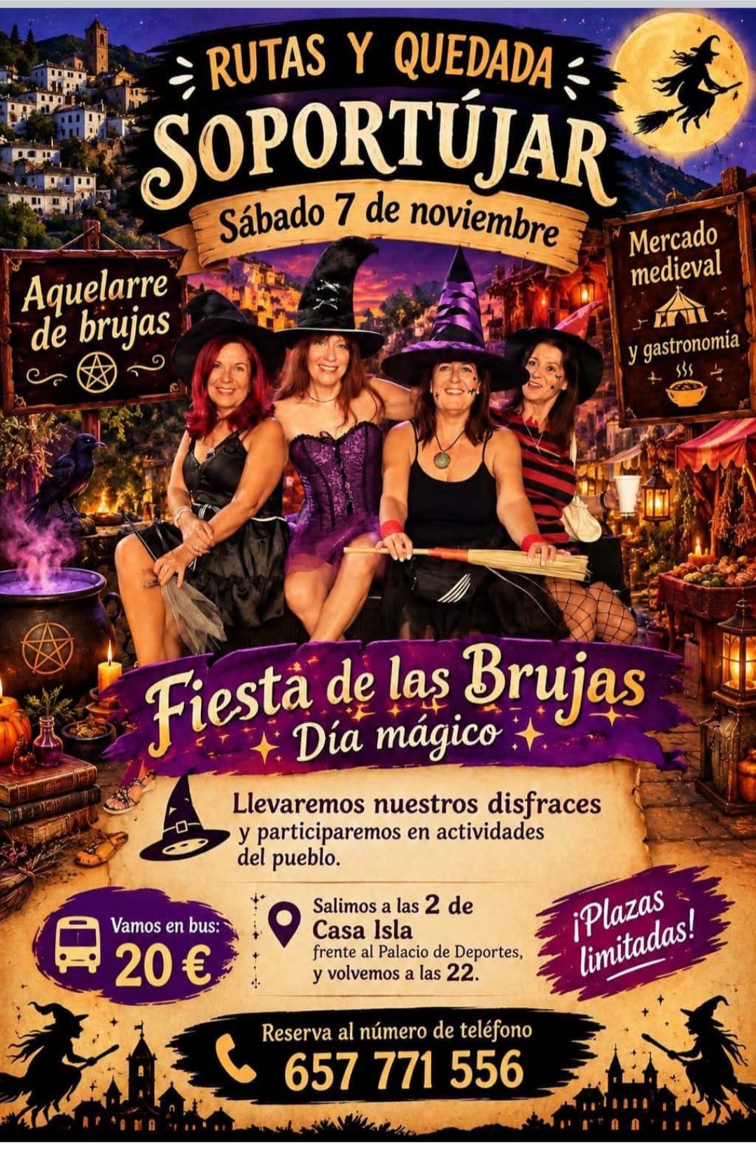 Rutas y Quedada Soportújar: Fiesta de las Brujas