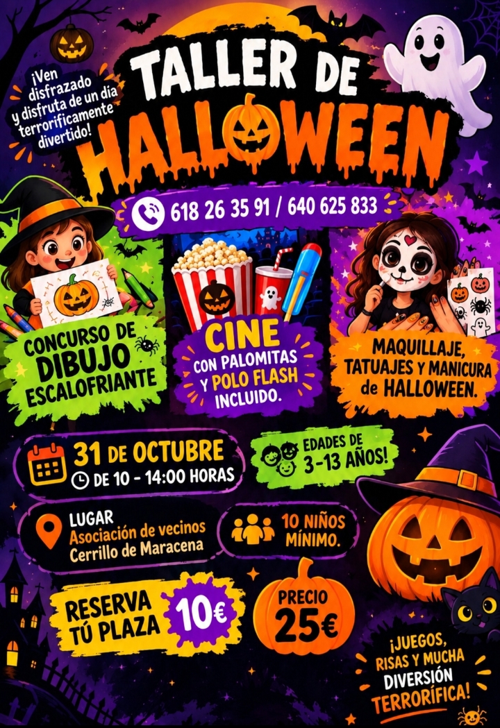 Taller de Halloween (Asoc. Vecinos Cerrillo de Maracena)