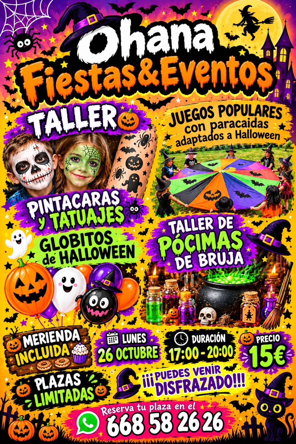 Ohana Fiestas & Eventos - Taller de Halloween