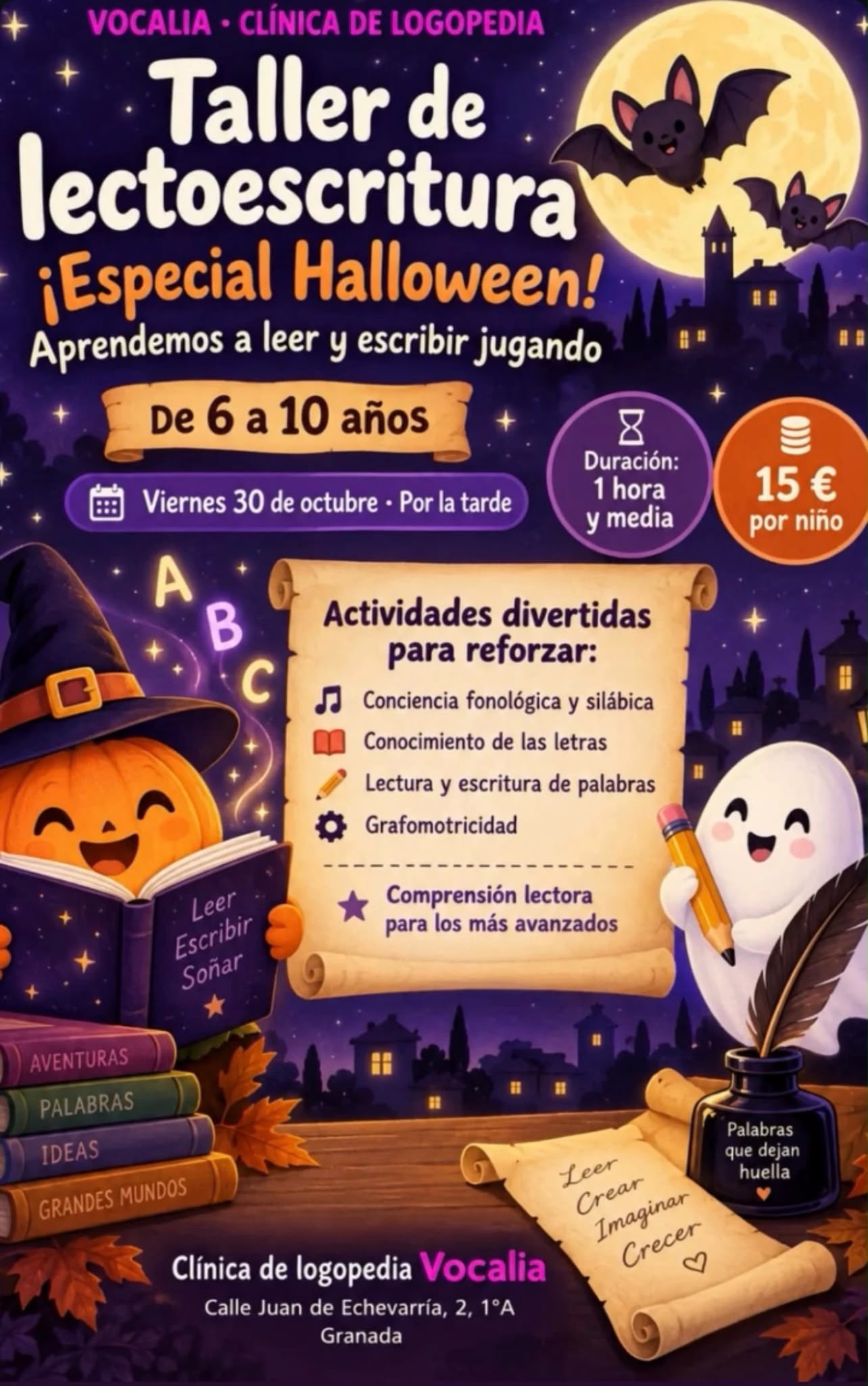 Taller de lectoescritura ¡Especial Halloween!