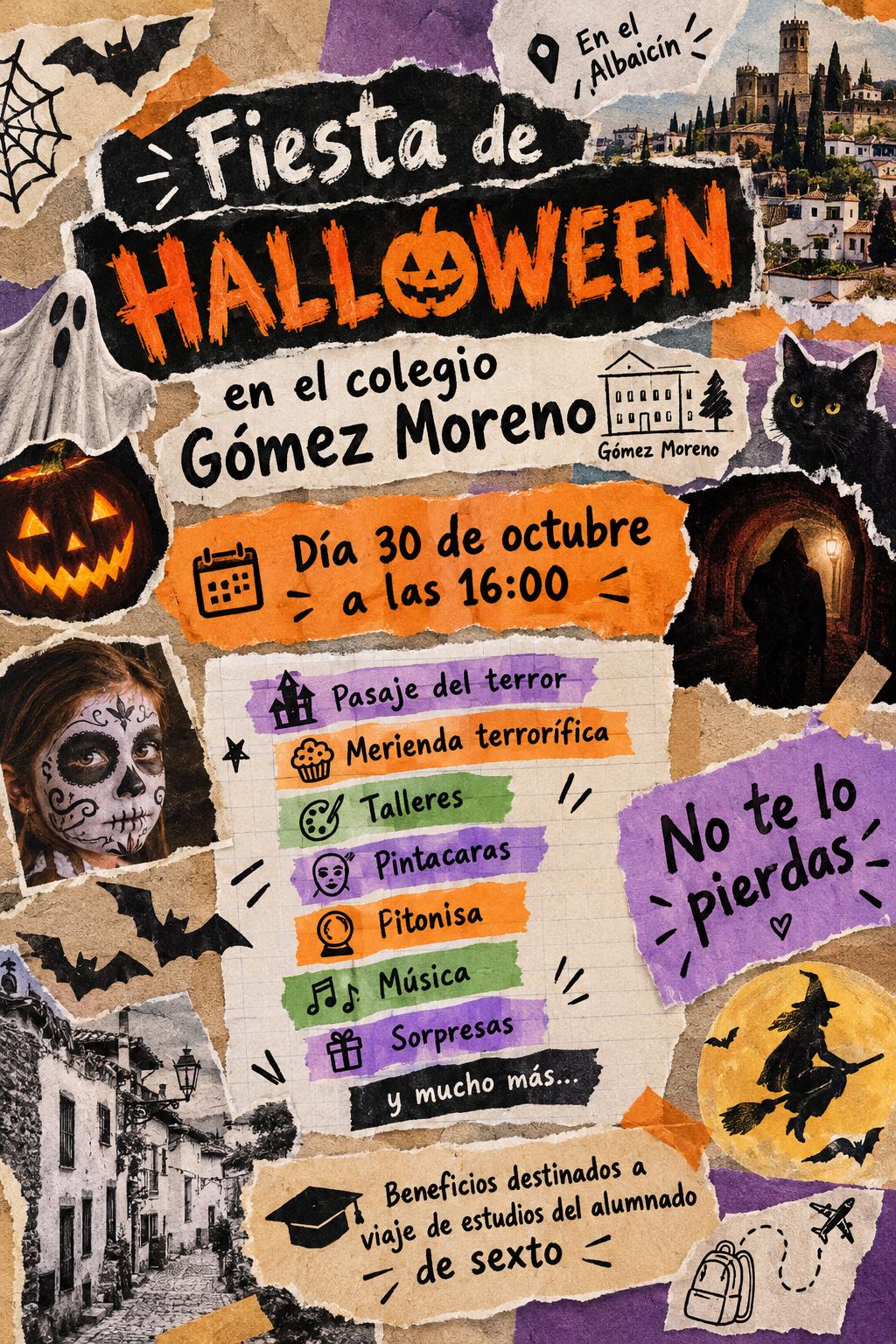 Fiesta de Halloween en el colegio Gómez Moreno