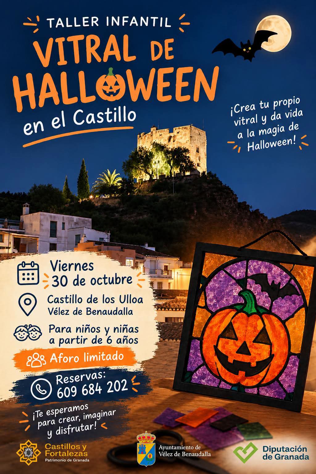 Taller Infantil: Vitral de Halloween en el Castillo