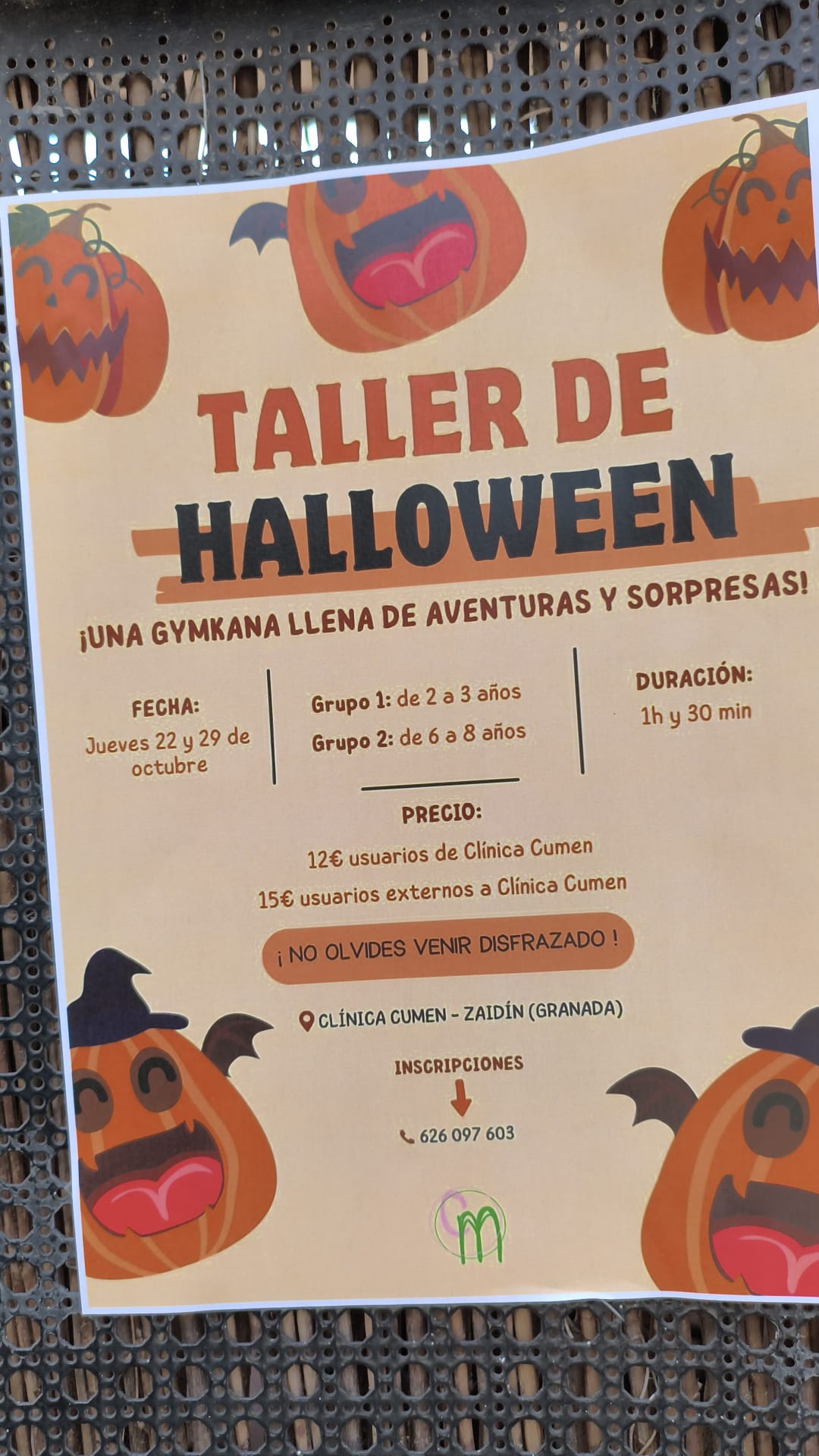 Taller de Halloween Clínica Cumen (Sesión 2)