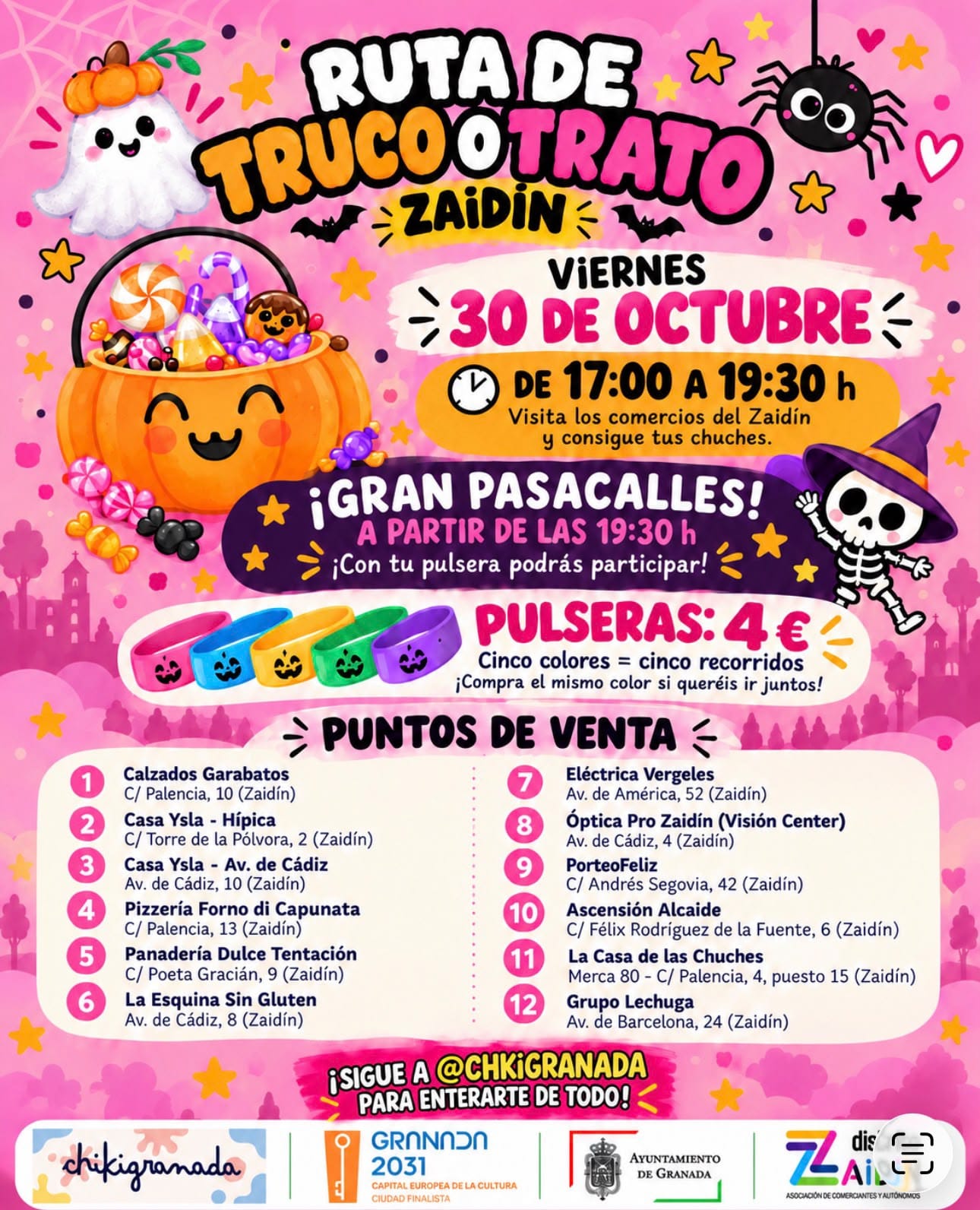 Ruta de Truco o Trato Zaidín