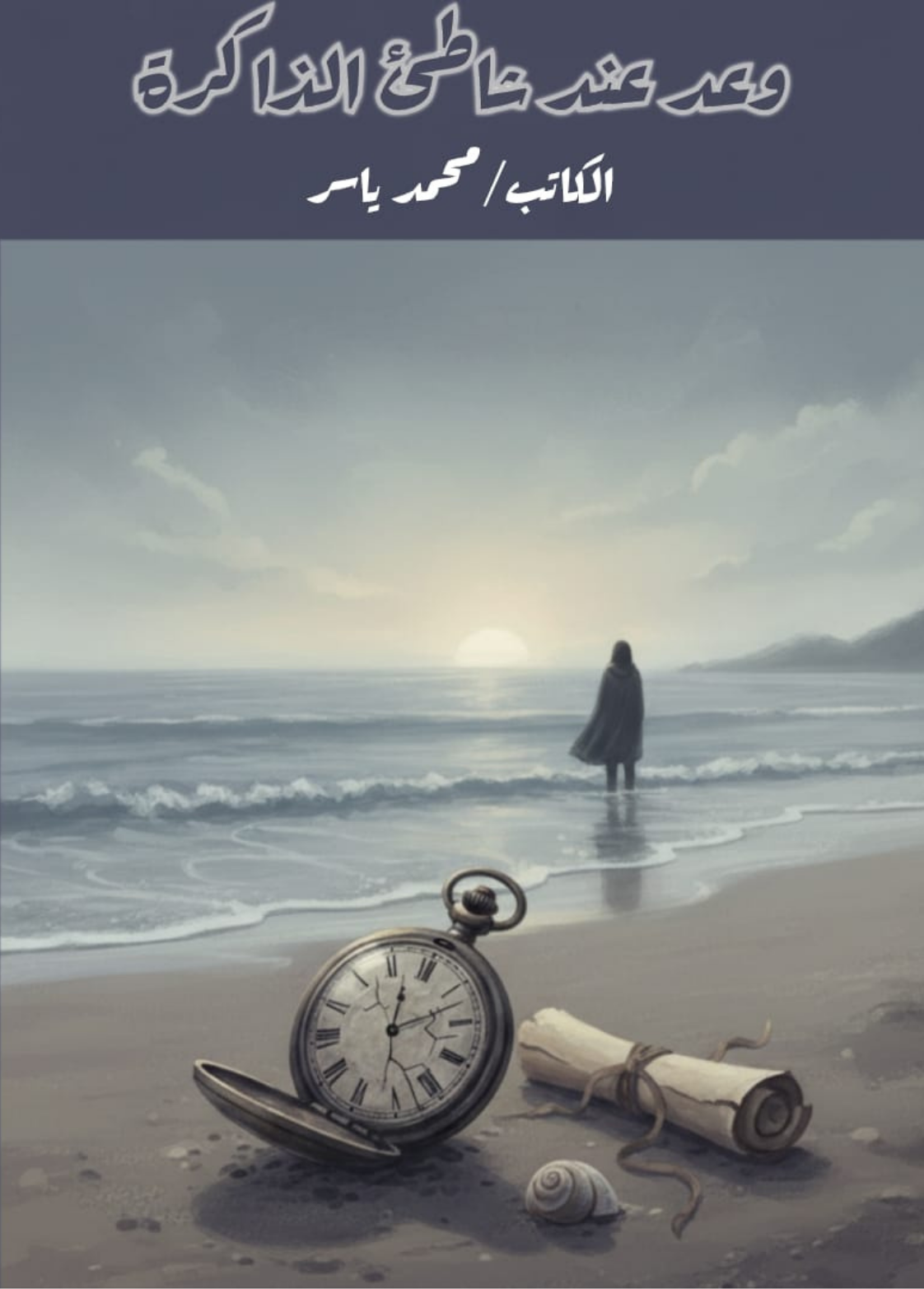 غلاف كتاب وعد عند شاطئ الذاكره