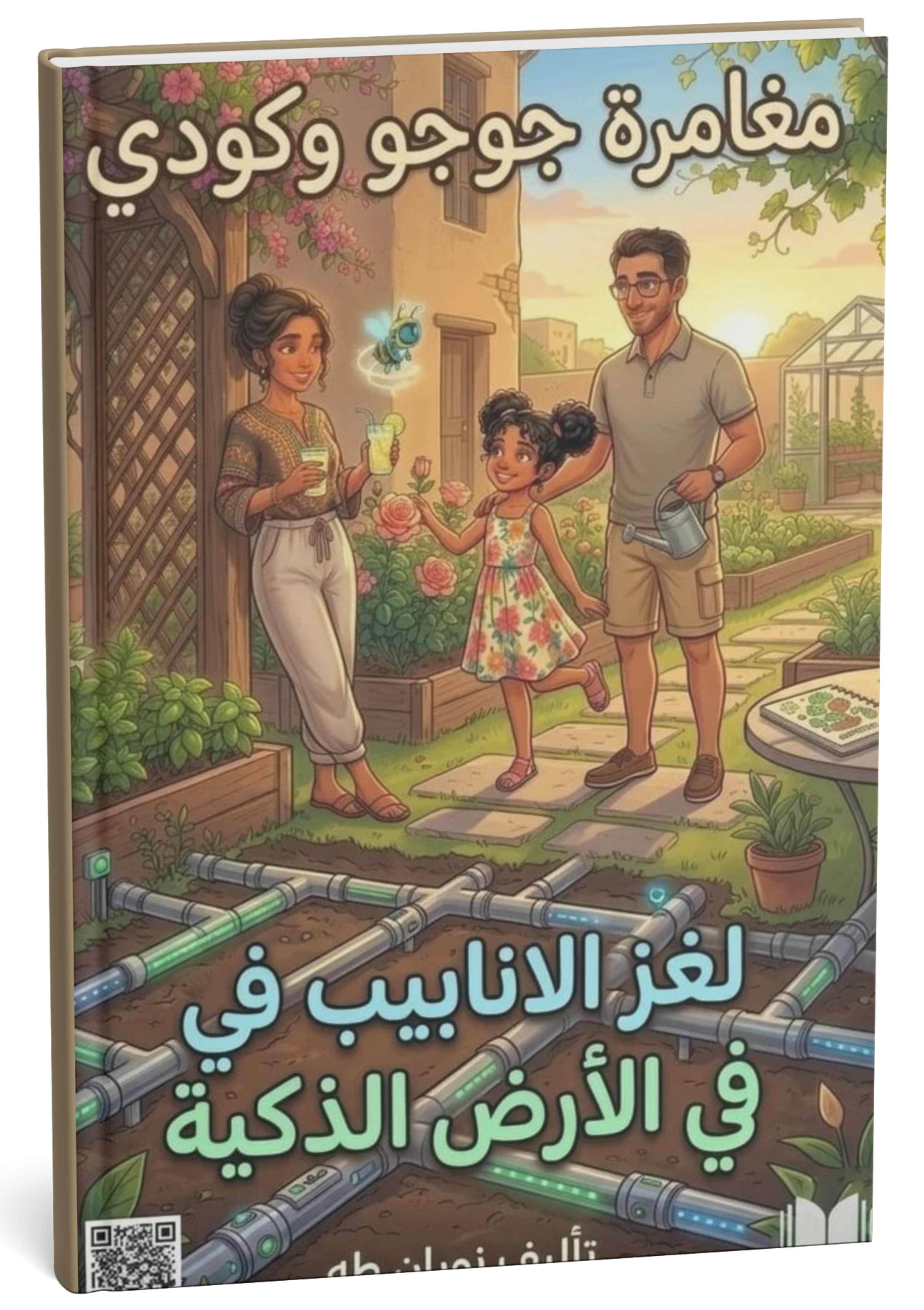 غلاف لغز الأنابيب في الأرض الذكية مغامرة جوجو وكودي - نوران طه