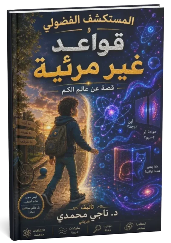 غلاف كتاب المستكشف الفضولي و قواعد غير مرئية... قصة عن عالم الكم