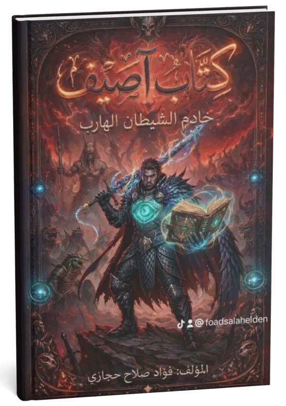 غلاف كتاب أصيف (خادم الشيطان الهارب)