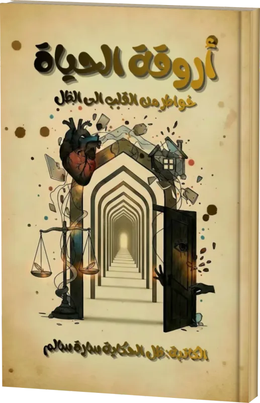 غلاف كتاب «أروقة الحياة» خواطر من القلب إلى الظل