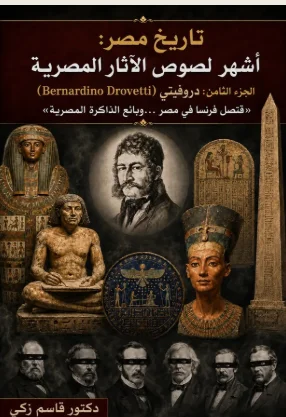 غلاف كتاب أشهر لصوص الآثار المصرية — الجزء الثامن: دروفيتي