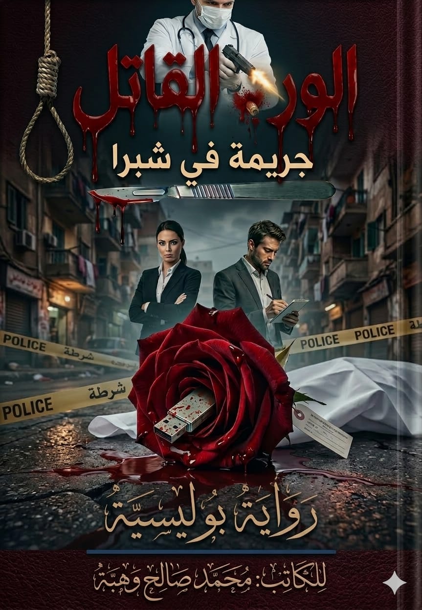 غلاف رواية الورد القاتل - محمد صلاح وهبة