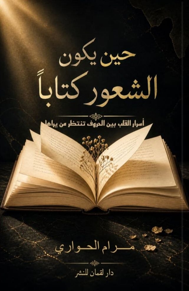 غلاف حين يكون الشعور كتابًا