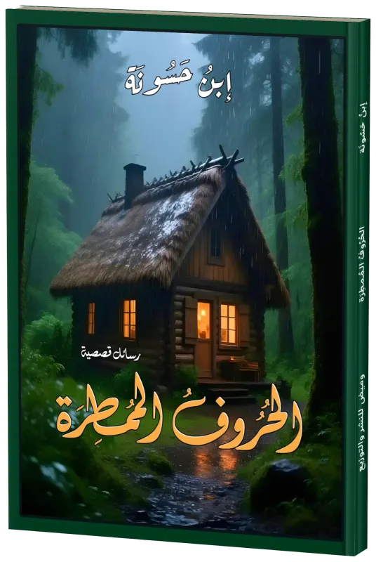 غلاف الحروف الممطرة