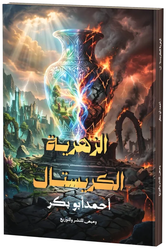 غلاف الزهرية الكريستال
