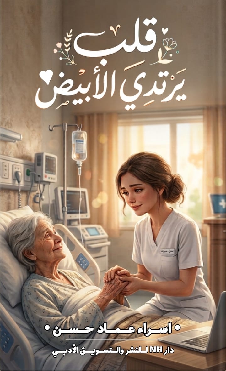 غلاف قلب يرتدي الأبيض