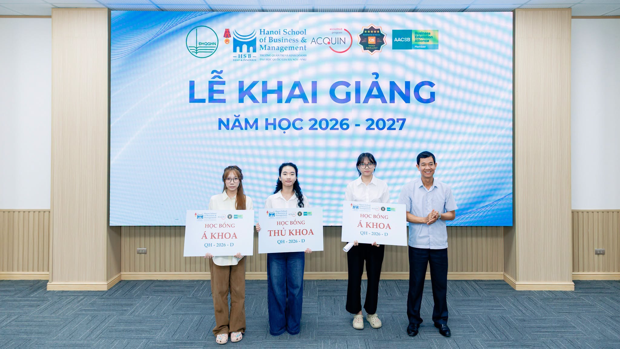 HSB awards scholarships to the highest entrance scorer and two second-highest entrance scorers