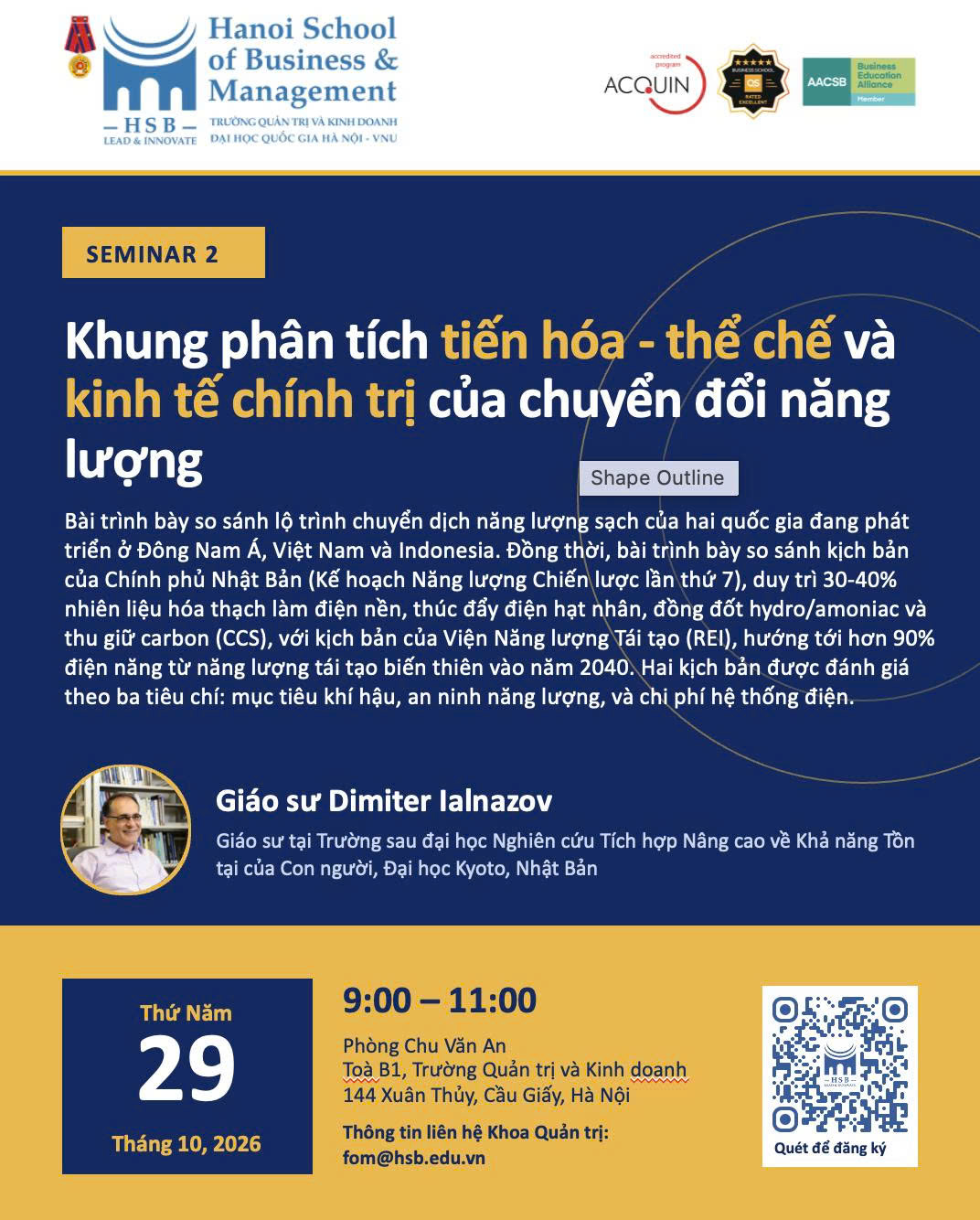 Academic activities on energy transition and sustainable development at HSB