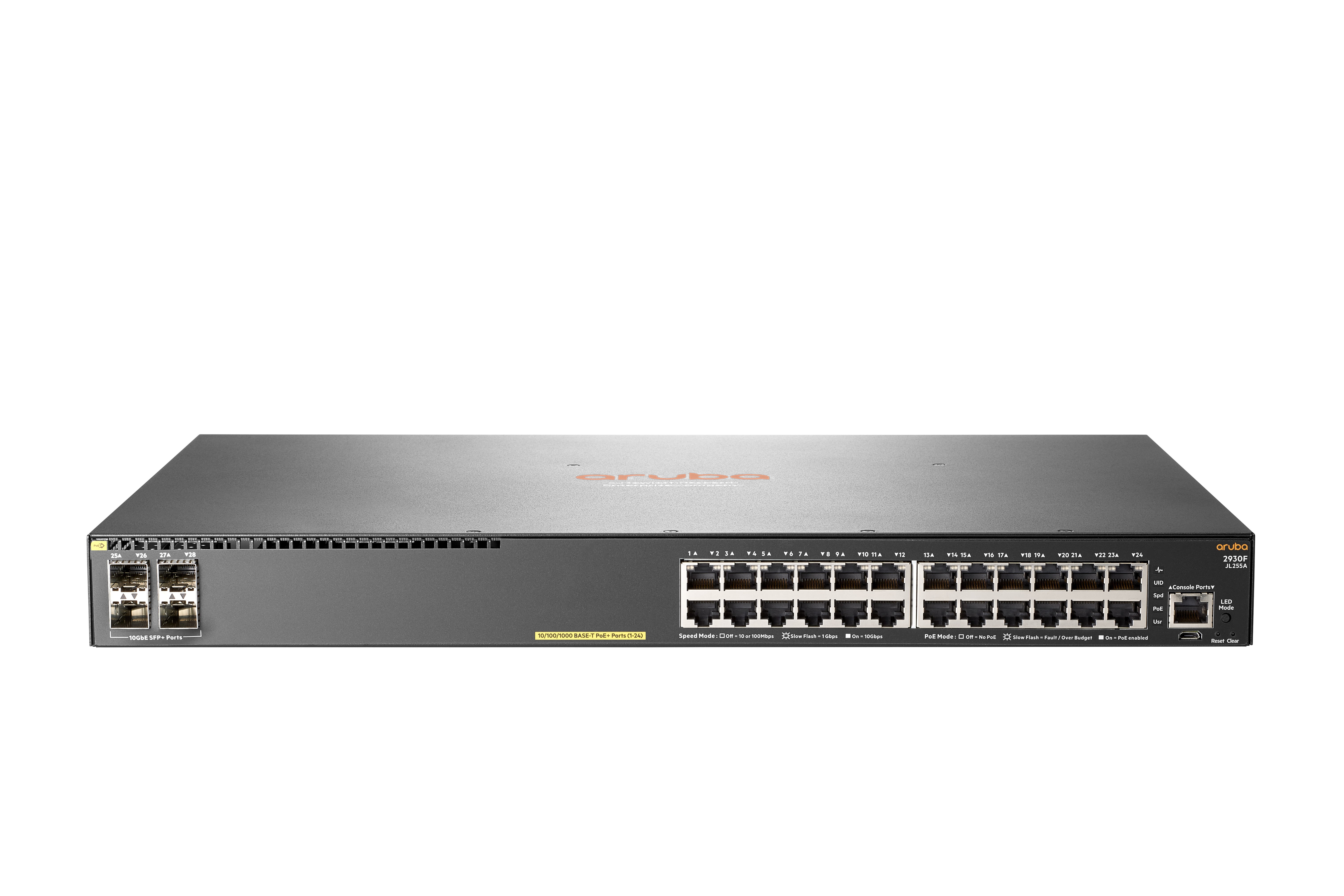 Aruba 2930F 24G PoE+ 4SFP+ Switch JL255A