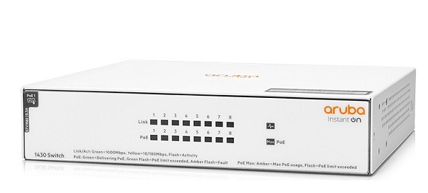 Aruba Instant On 1430 8G Class4 PoE 64W Switch 