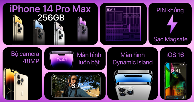 IPhone 14 Pro Max 128GB - Chính hãng 
